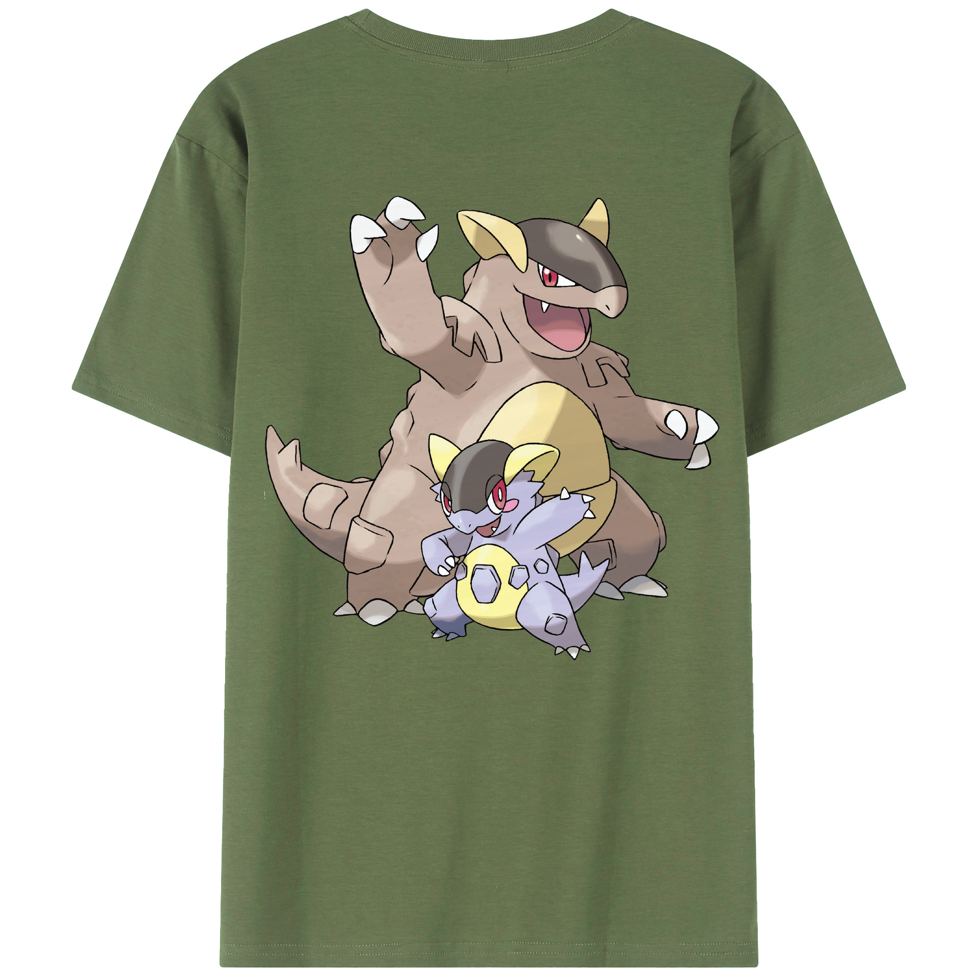 （画像用） ポケットモンスター Pokémon 綿100％ メンズ半袖Tシャツ（バックプリント） 通気性